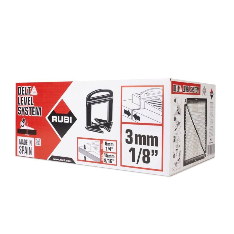 Abraçadeiras p/ Nivelamento Kit Delta Level System 6-15mm 3mm (2400 un) Rubi 6829 Image 3